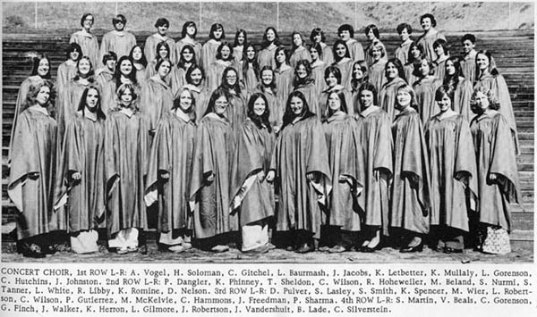 Alexis in her Concert Choir Photo